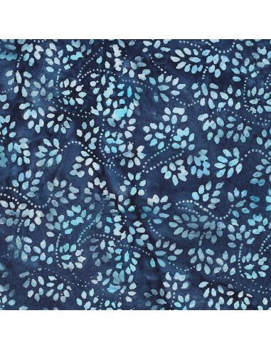 Tecido de algodão batik Isabelle - Azul marinho