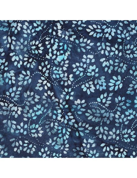 Tecido de algodão batik Isabelle - Azul marinho