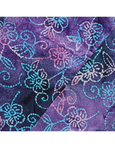 Tecido de algodão batik Comino - Violeta
