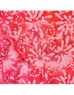 Tecido de algodão batik Orélia - Coral 2