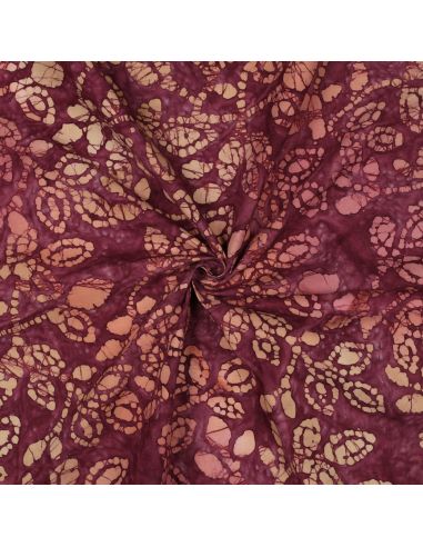 Tecido de algodão batik Méline - Cereja