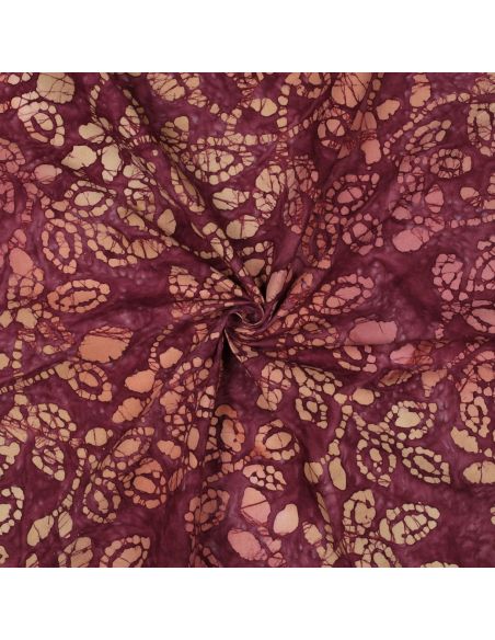Tecido de algodão batik Méline - Cereja