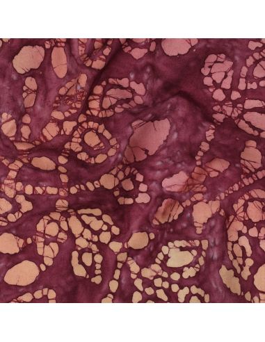 Tecido de algodão batik Méline - Cereja