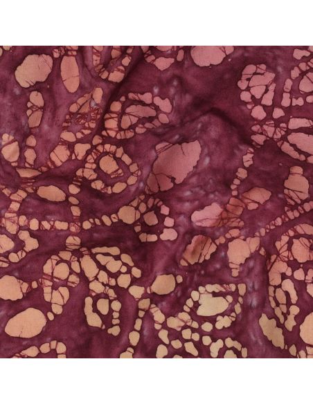 Tecido de algodão batik Méline - Cereja