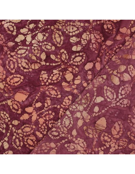 Tecido de algodão batik Méline - Cereja