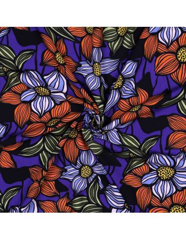 Tecido sarja viscose Florane - Cobalto