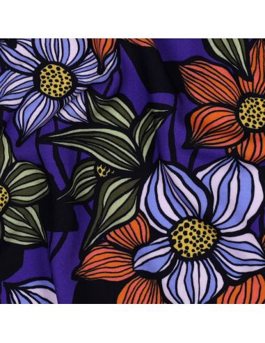 Tecido sarja viscose Florane - Cobalto