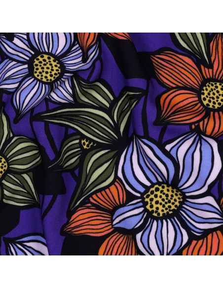 Tecido sarja viscose Florane - Cobalto