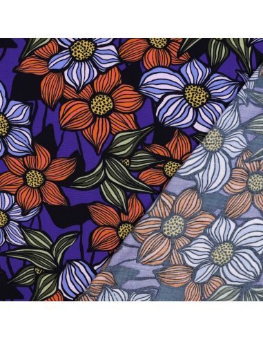Tecido sarja viscose Florane - Cobalto