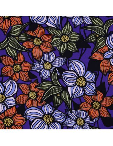 Tecido sarja viscose Florane - Cobalto