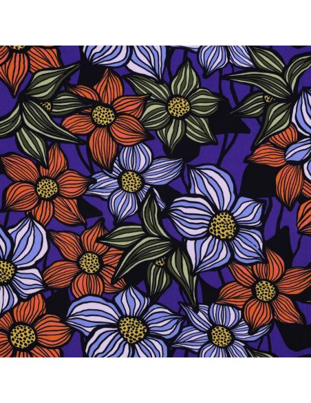 Tecido sarja viscose Florane - Cobalto