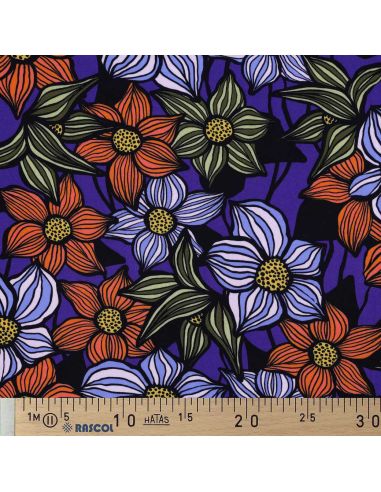 Tecido sarja viscose Florane - Cobalto