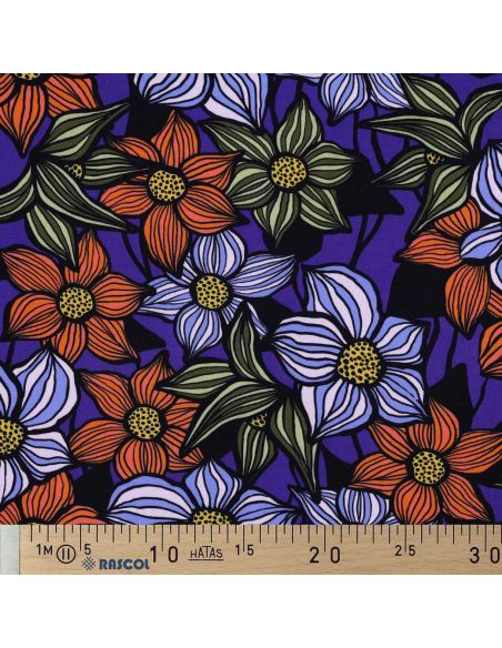 Tecido sarja viscose Florane - Cobalto