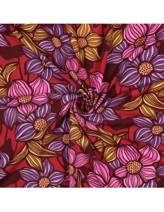 Tecido sarja viscose Florane - Bordeaux