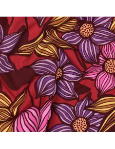 Tecido sarja viscose Florane - Bordeaux 2