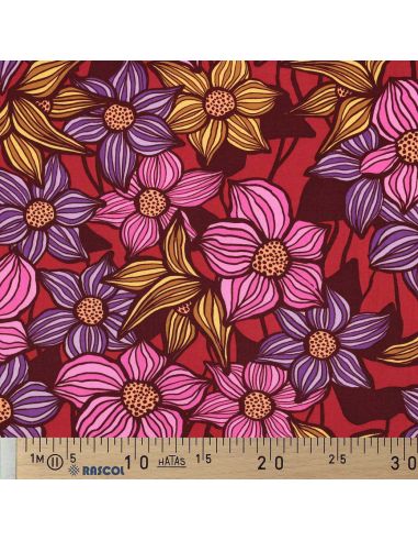 Tecido sarja viscose Florane - Bordeaux