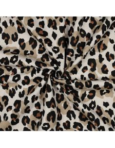 Tela de algodão canvas - Leopardo