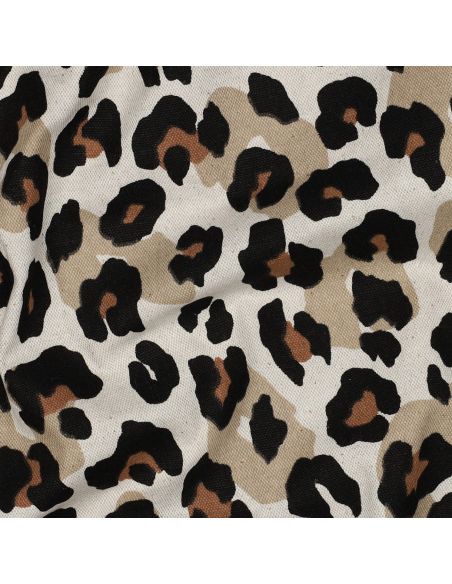 Tela de algodão canvas - Leopardo
