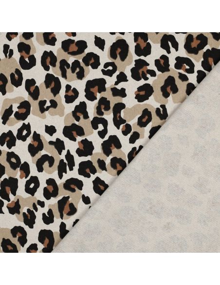 Tela de algodão canvas - Leopardo