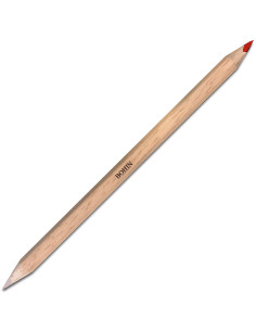 Giz de cera para tecidos bicolor Bohin - Branco e vermelho