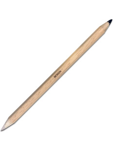 Giz de cera para tecidos bicolor Bohin - Branco e preto