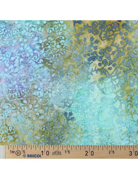 Tecido viscose batik Talia - Turquesa