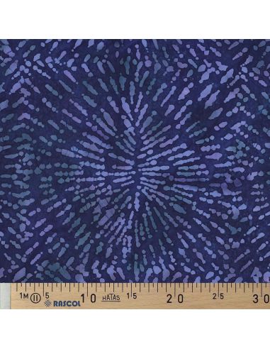 Tecido viscose batik Kéona - Azul marinho