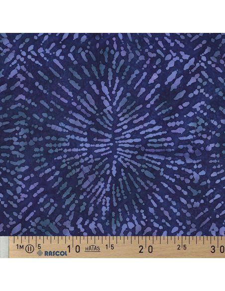 Tecido viscose batik Kéona - Azul marinho