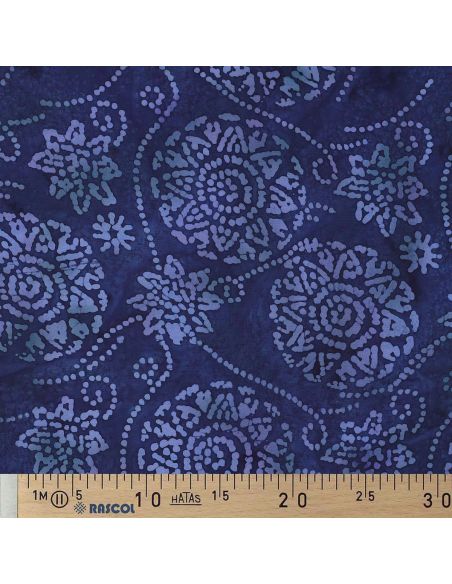 Tecido viscose batik Éliora - Azul marinho