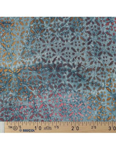 Tecido viscose batik Soléane - Azul