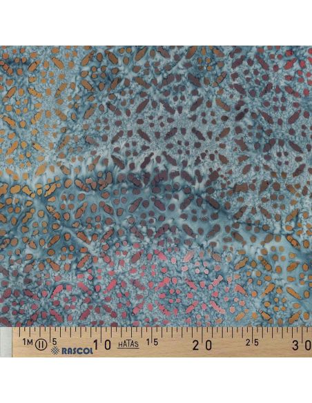 Tecido viscose batik Soléane - Azul