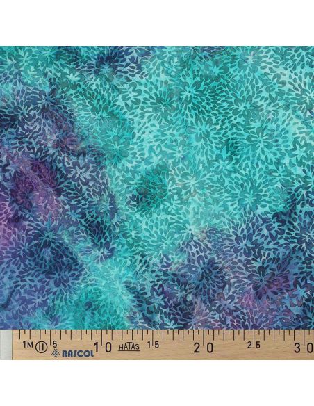 Tecido viscose batik Vaiana - Turquesa