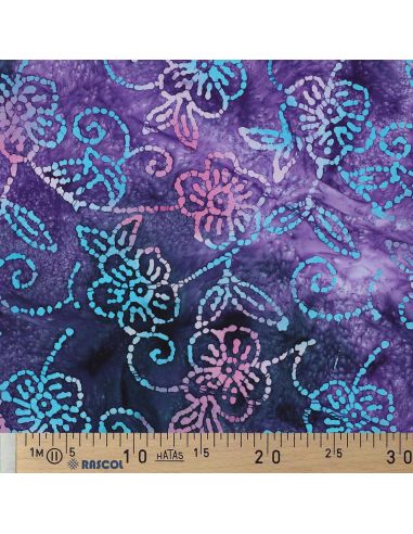 Tecido de algodão batik Comino - Violeta