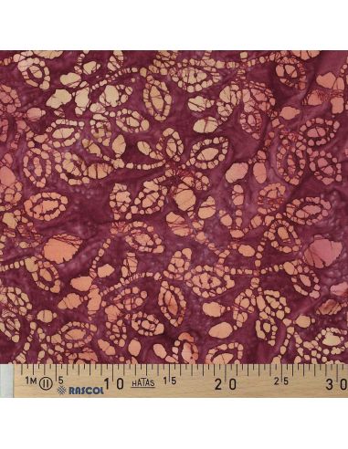 Tecido de algodão batik Méline - Cereja