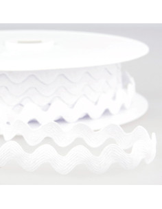 Serpentina - Croché 13 mm - Branco