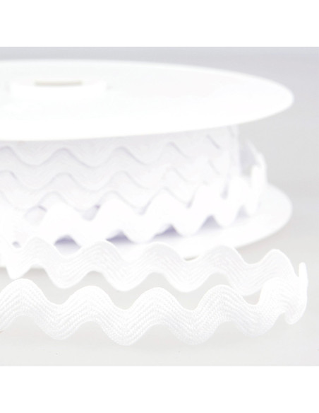 Serpentina - Croché 13 mm - Branco