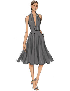 Molde de vestido - Vogue 9343