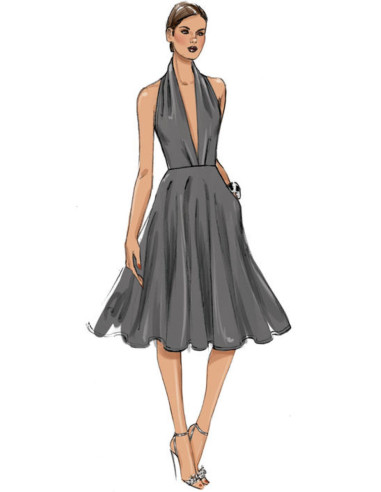 Molde de vestido - Vogue 9343
