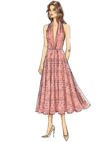 Molde de vestido - Vogue 9343