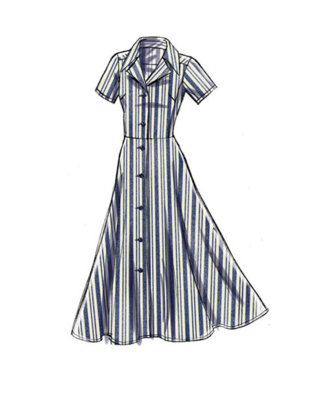 Molde de vestido - Vogue 9345