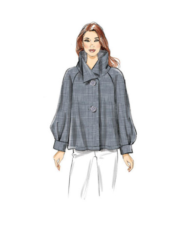 Molde de blusa - Vogue 9347