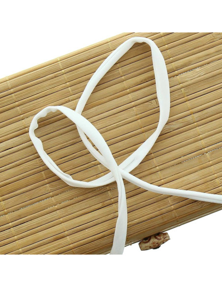 Cordão de lycra para spaghetti 5 mm - Branco neve