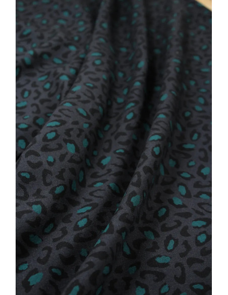 Tecido viscose Bagheera Antracite - Églantine & Zoé