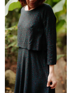 Tecido viscose Bagheera Antracite - Églantine & Zoé 2