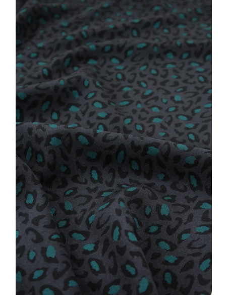 Tecido viscose Bagheera Antracite - Églantine & Zoé