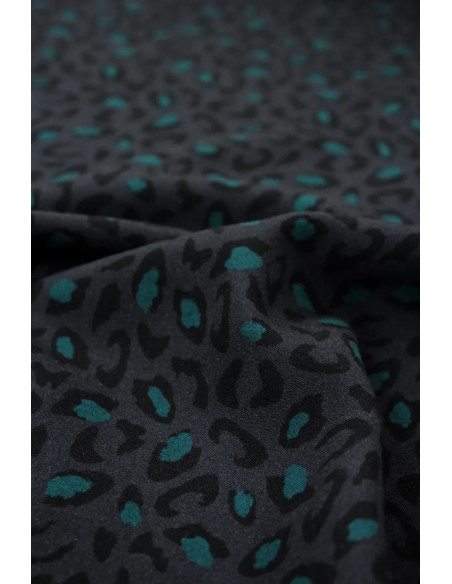 Tecido viscose Bagheera Antracite - Églantine & Zoé