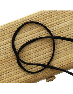 Cordão de lycra para spaghetti 5 mm - Preto