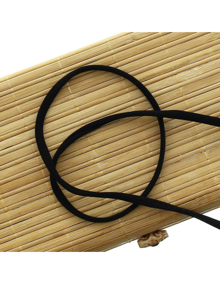 Cordão de lycra para spaghetti 5 mm - Preto