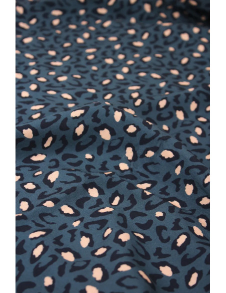 Tecido viscose Bagheera Azul - Églantine & Zoé