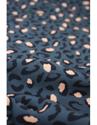 Tecido viscose Bagheera Azul - Églantine & Zoé